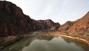En nydelig del av Colorado River i Grand Canyon